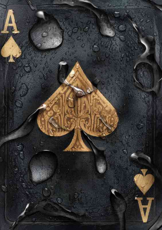 Ace of spades palyin card | Poster