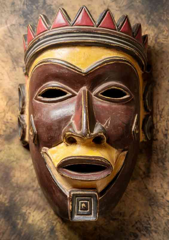 Detailed african style mask | Di-Bond