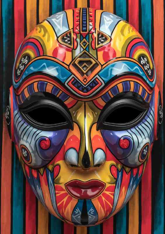 Intricately designed mask | Canvas