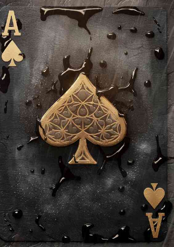 The ace of spaces splashed | Di-Bond