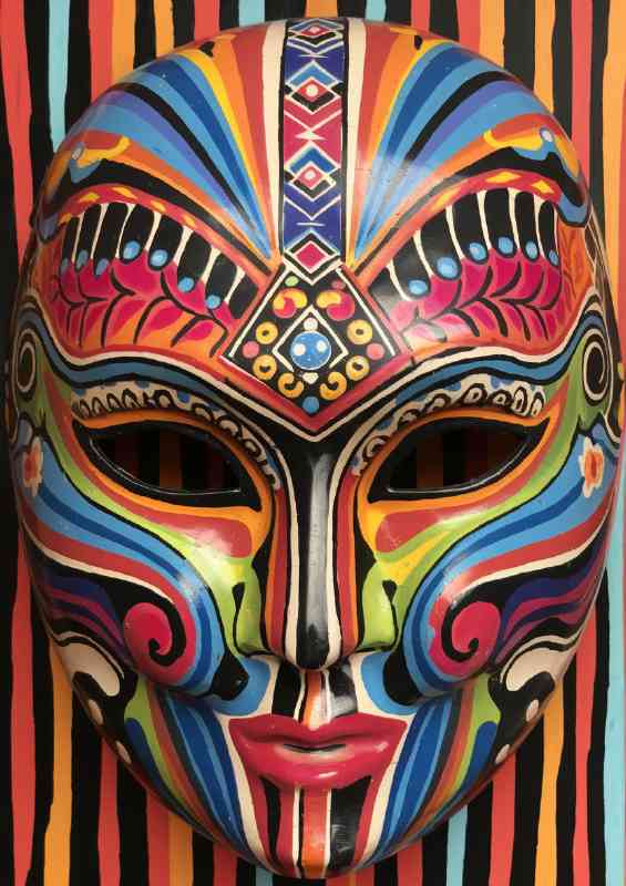 The mask with a painted feeling | Canvas