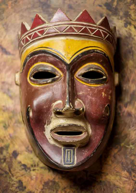 Vibrant african style mask | Di-Bond