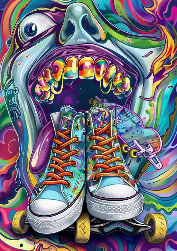 Open mouth surreal art | Di-Bond
