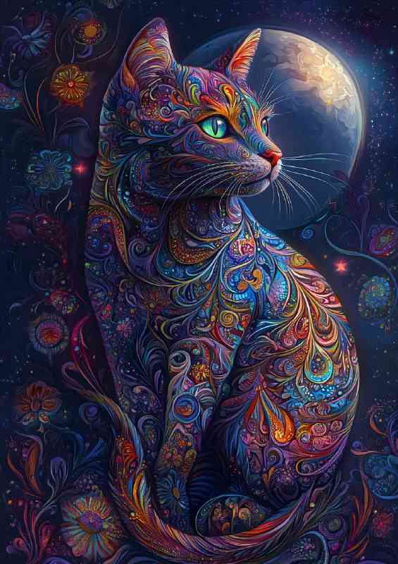 Beautiful cat intricate details | Di-Bond
