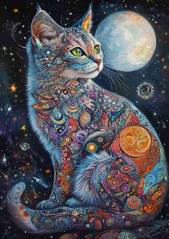 Full body cat intricate detailing | Poster
