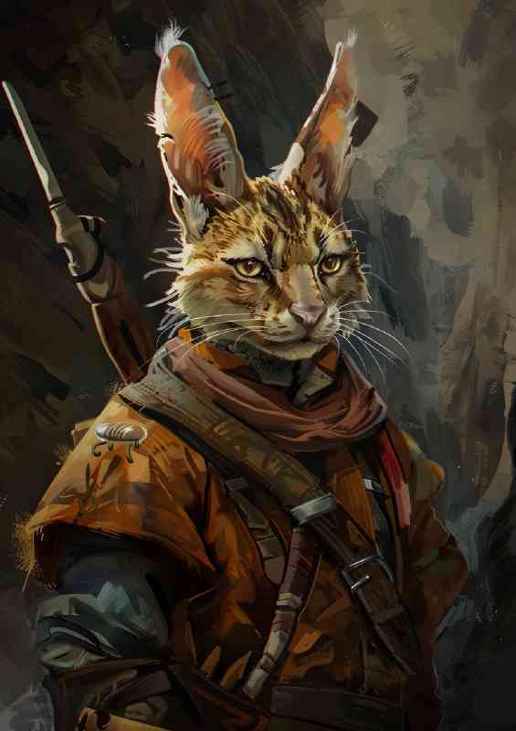 Giant rabbit ears with swords | Poster