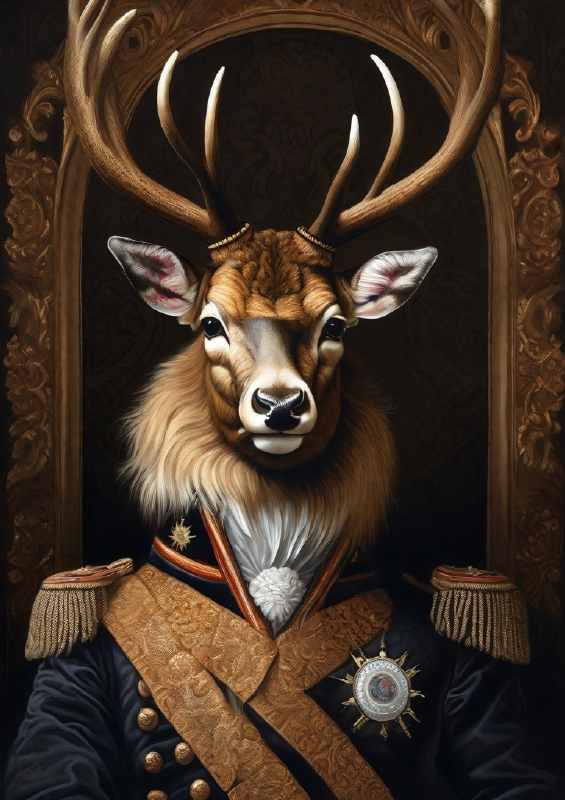 Strgs head with a noble presence | Metal Poster