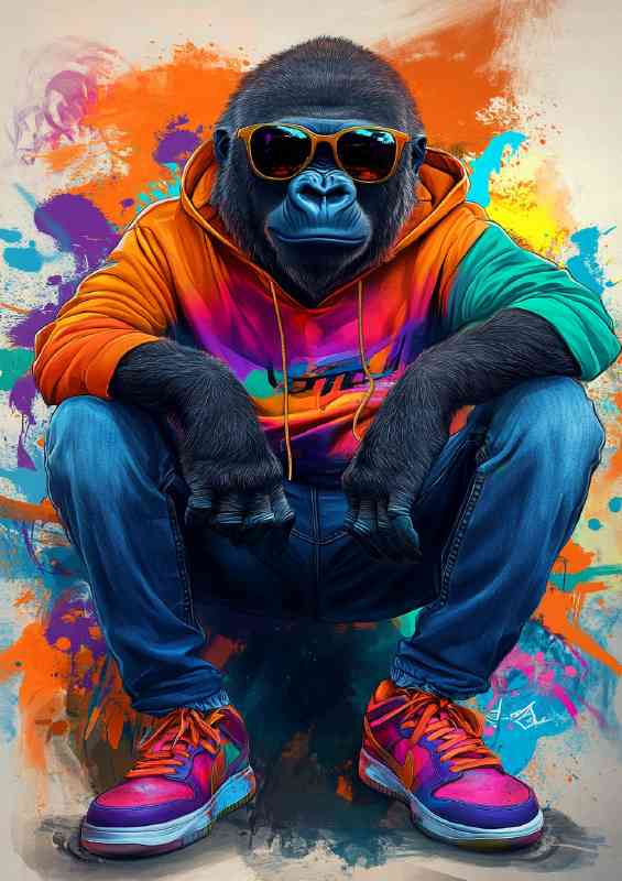 Gorrilla looking street wise hip | Di-Bond