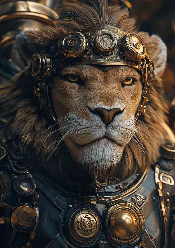 Inspiring Lion magestic warrior | Di-Bond