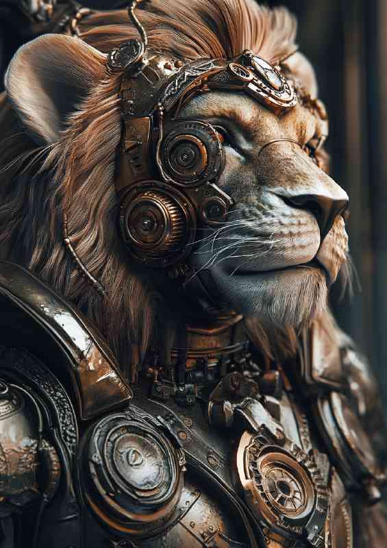 Inspiring Magestic Lion steampunk | Canvas