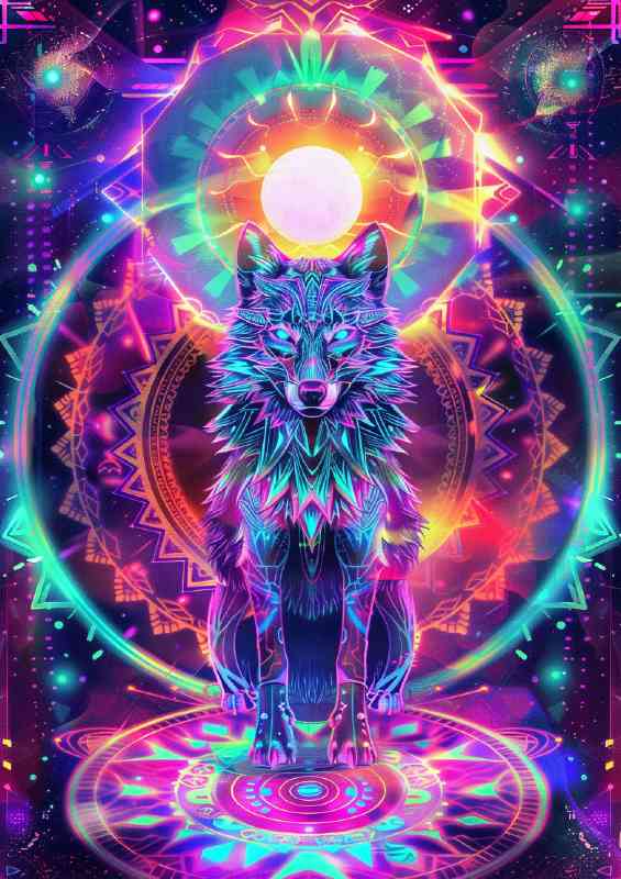 Mystical wold fur that glows brightly | Canvas