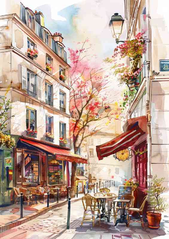 Coffee in a paris cafe | Poster