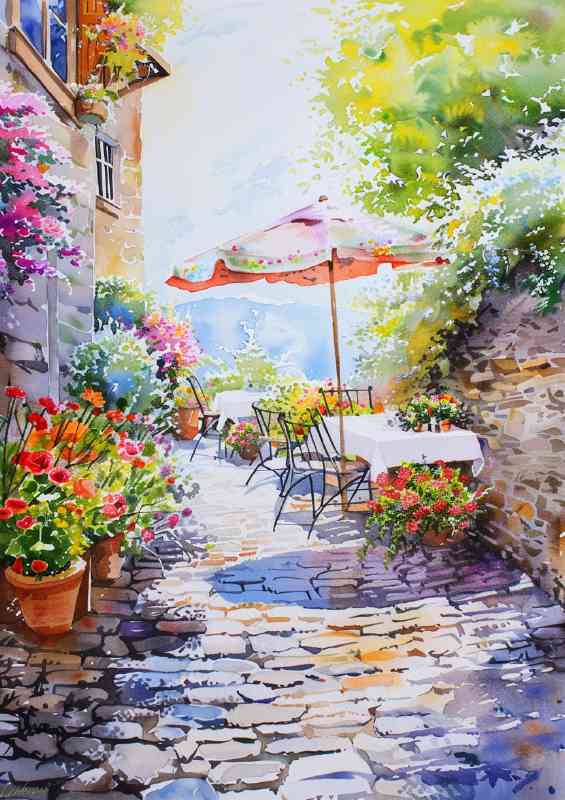 Enchanting flower pots | Metal Poster