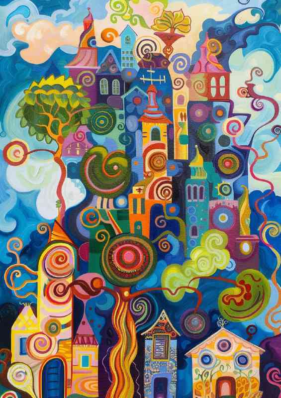 Urban fantasy house style | Canvas