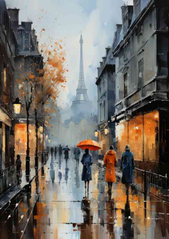 Walking on a paris street | Poster