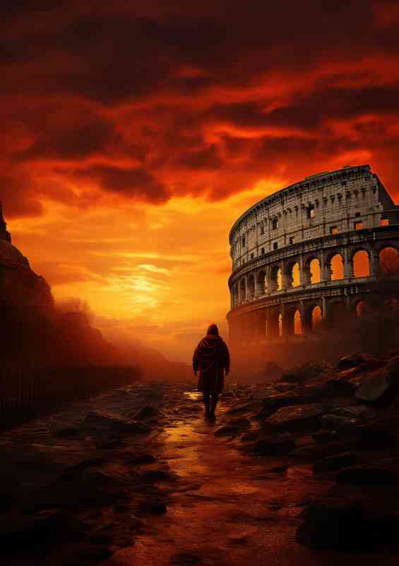 remains of the roman empire | Metal Poster