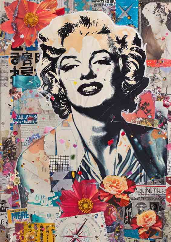 A pop art Monroe of iconic figure | Canvas