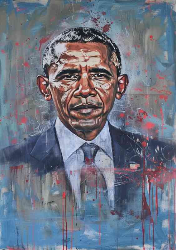 style of american president Obahma | Poster
