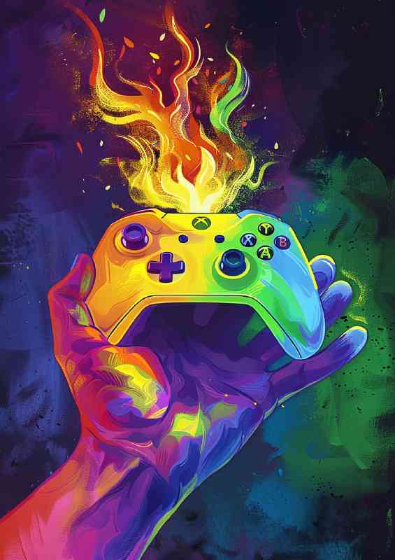 Hand of god game controller | Poster