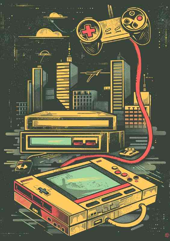 Retro gaming console | Poster