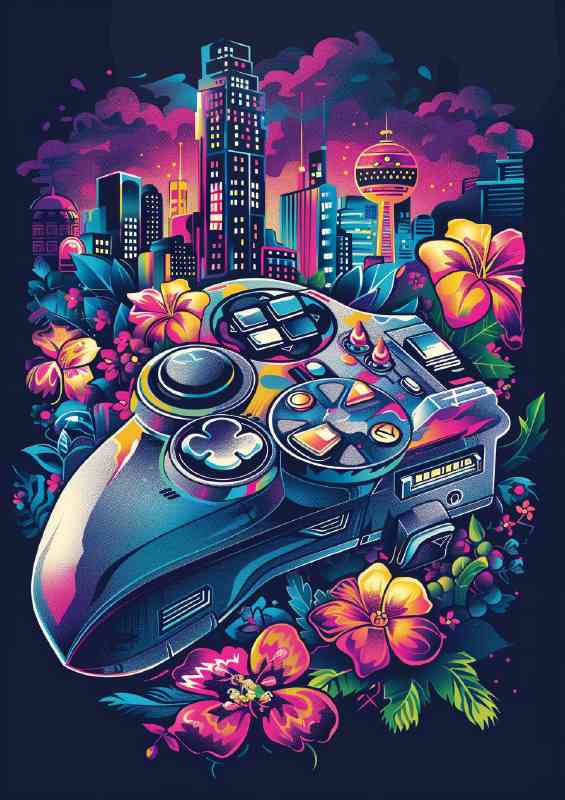 Retro gaming pad | Metal Poster