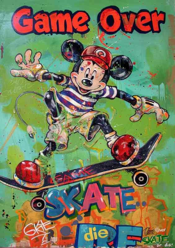 Skate or die retro gaming | Metal Poster