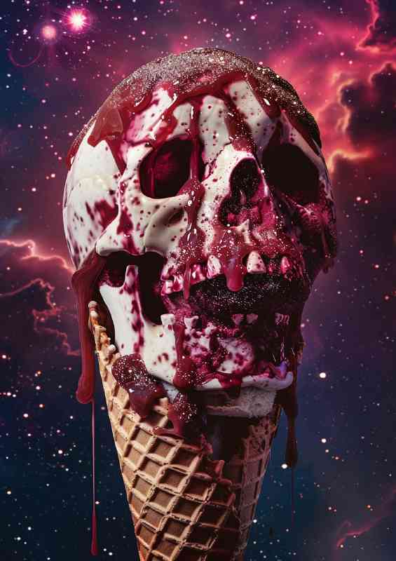 Ice cream and the skull | Canvas