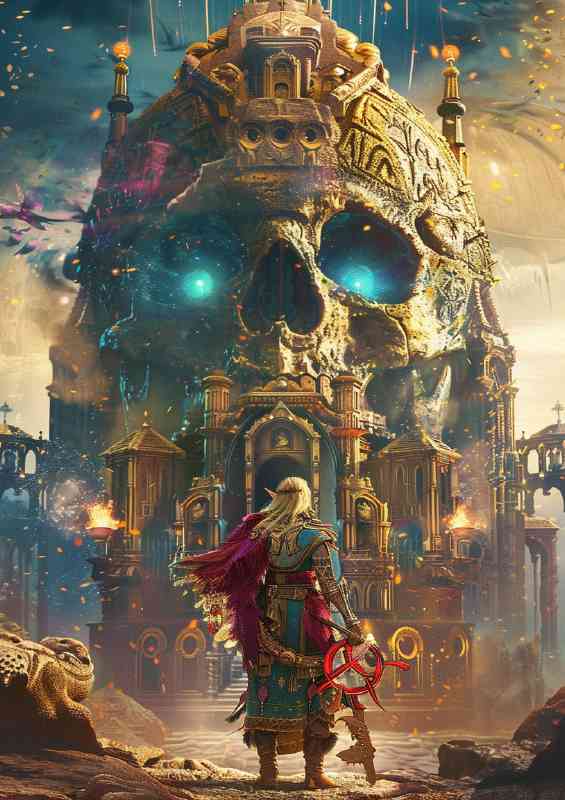 The Elf wizzard at the castle | Canvas
