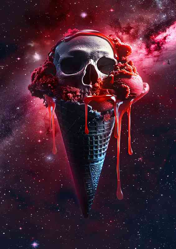 The black cone icecream | Di-Bond