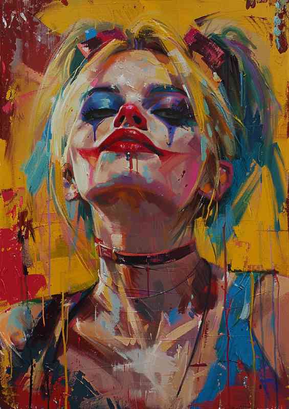 Artistic version of harley quinn | Di-Bond