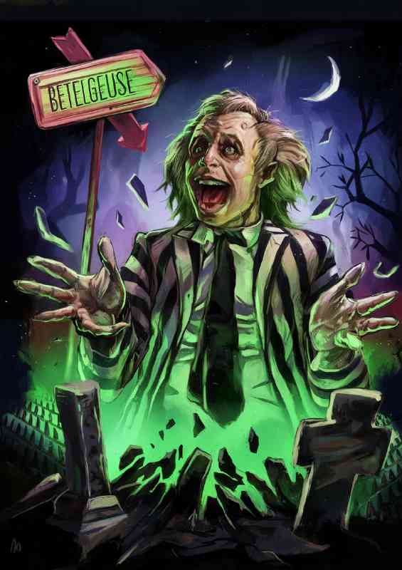 Beetle juice at the graves | Di-Bond