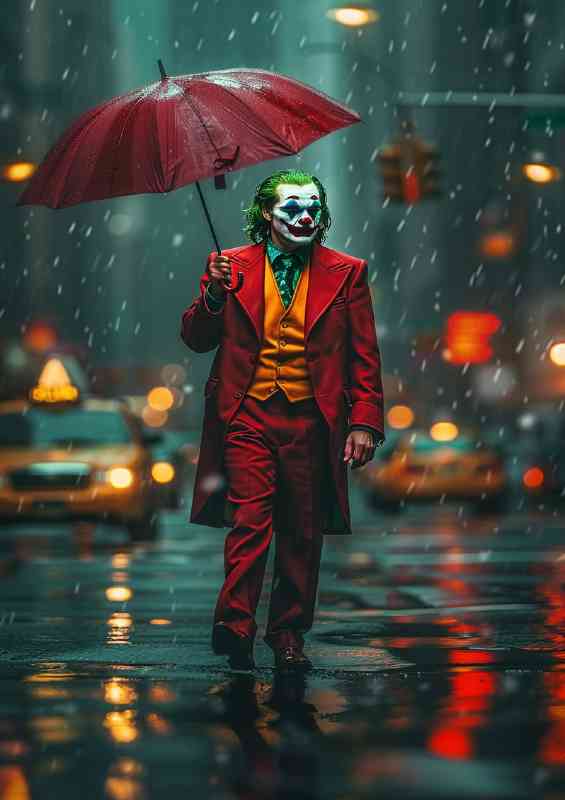 Dancing in the rain heath ladger style poster | Canvas