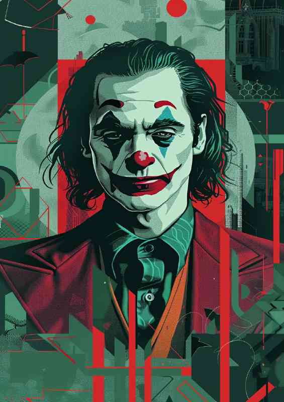 Dark side of the joker abstract | Poster