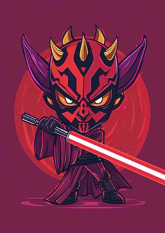 Darth maul cartoon style | Di-Bond
