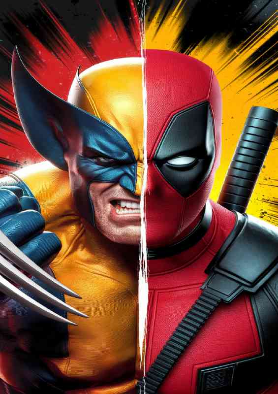 Deadpool and wolverine style | Di-Bond