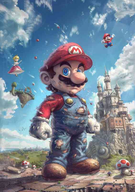 Dreamworld of marios | Metal Poster
