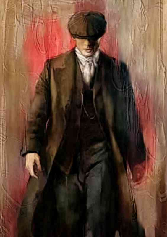 Dynamic paint of a peaky blinder | Metal Poster
