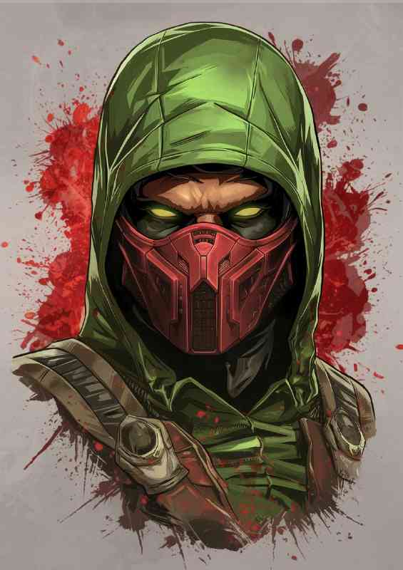 Gaming mortal kombat in green | Poster