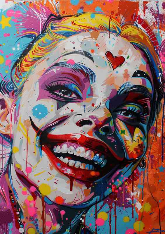 Harly Quinn street art graffiti painting | Canvas