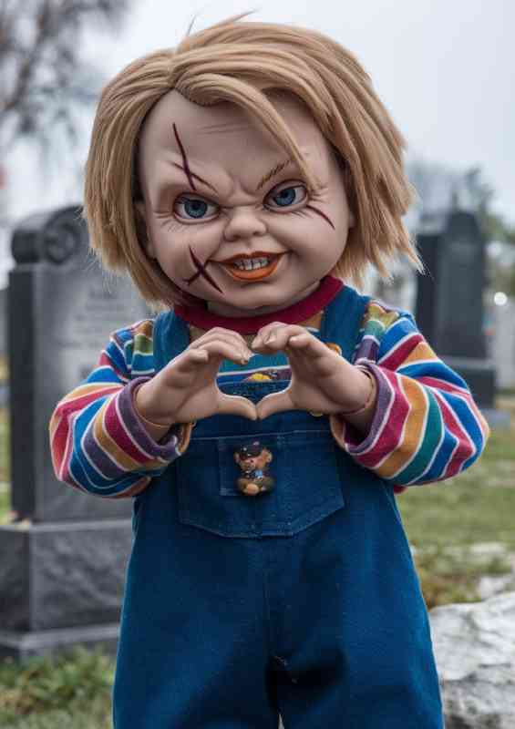 Horror the menacing crazy doll | Metal Poster