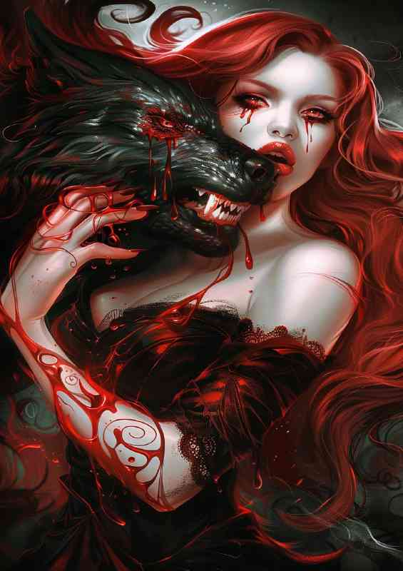 Possesed by the woman in red | Di-Bond