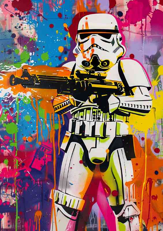 Stormtrooper with his super soaker pistol | Canvas