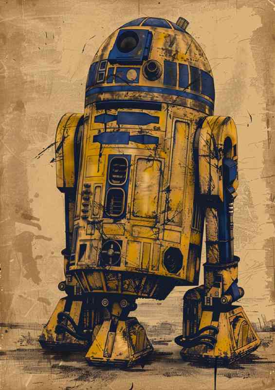 Street art r2d2 graffiti style | Canvas