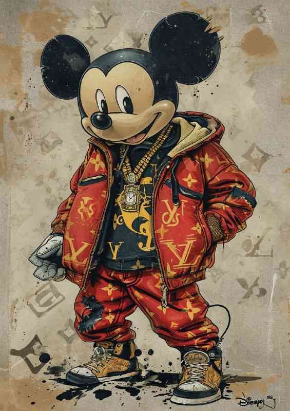 Street mouse hip hop | Metal Poster
