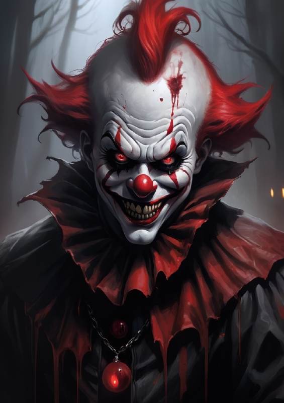 The crazy deamon clown | Di-Bond