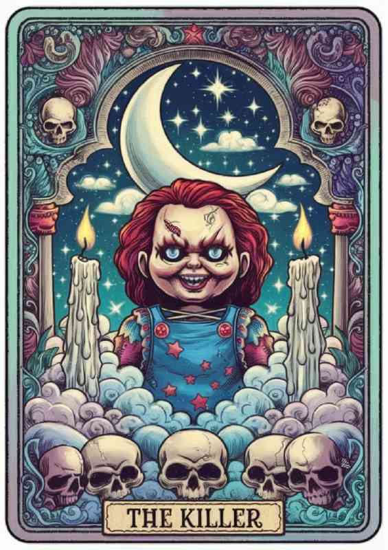 The killer tarrot card horror | Metal Poster