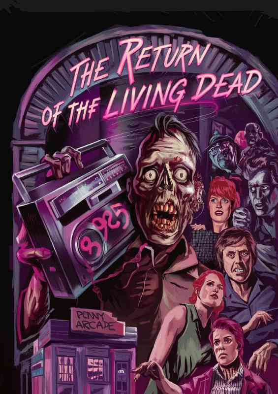 The return of the living dead | Metal Poster