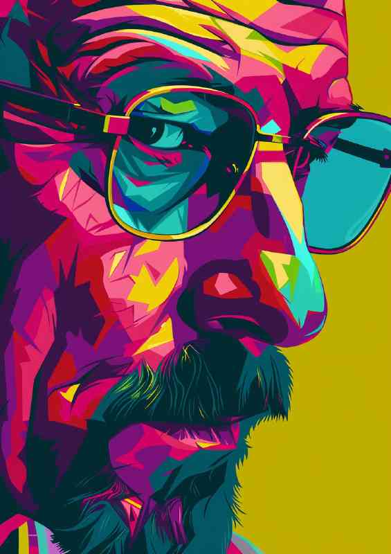 Walter white abstract pop art | Di-Bond