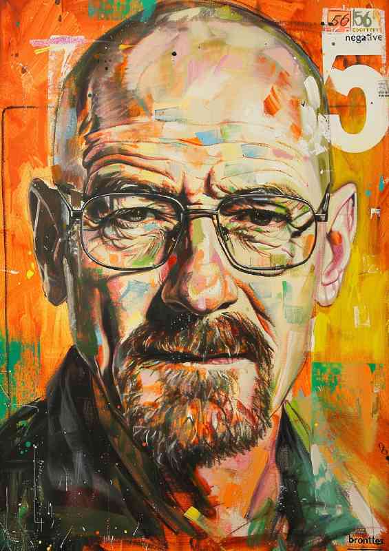 Walter white painted style art | Canvas
