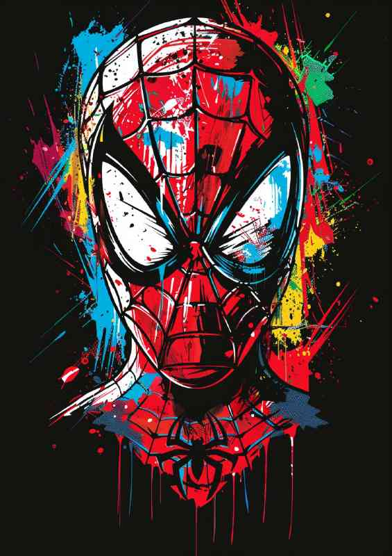 vector style spiderman face | Canvas
